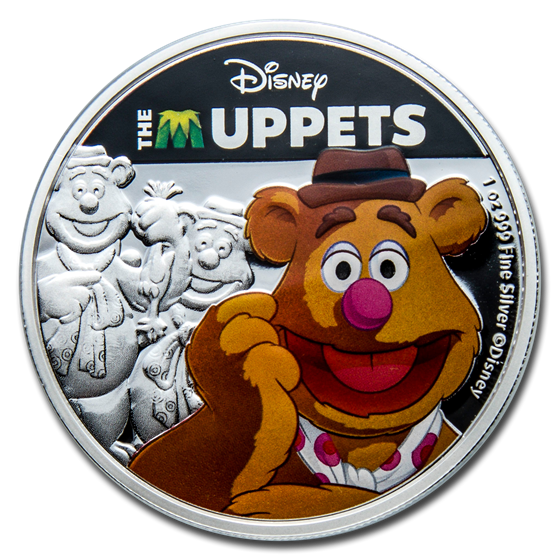 2019 Niue 1 oz Silver $2 Disney The Muppets: Fozzie Bear 2019 Niue 1 oz Silver $2 Disney The Muppets: Fozzie Bear